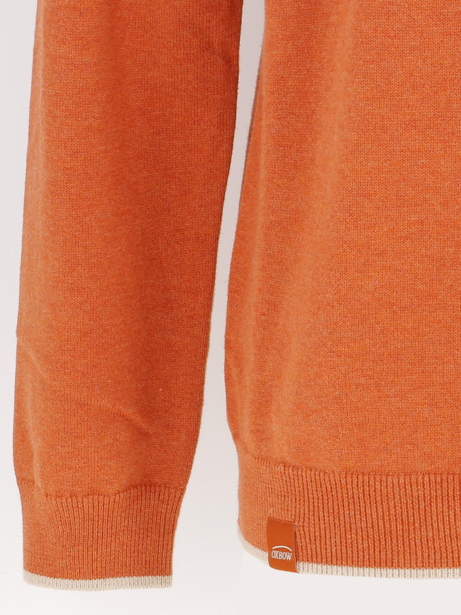 Pull essentiel logo brodé orange homme - Oxbow