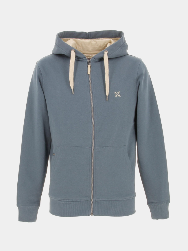 Sweat à capuche zippé bleu homme - Oxbow