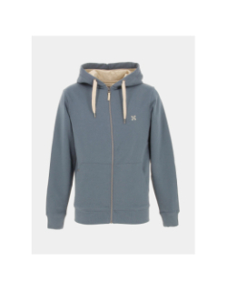 Sweat à capuche zippé bleu homme - Oxbow