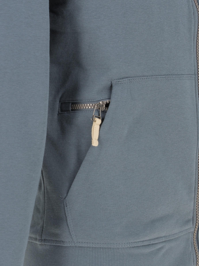 Sweat à capuche zippé bleu homme - Oxbow