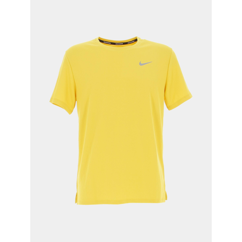 T-shirt de running miler jaune homme - Nike