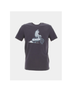 T-shirt graphic yeti bleu marine homme - Oxbow