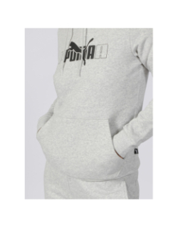 Sweat à capuche essential gris femme - Puma