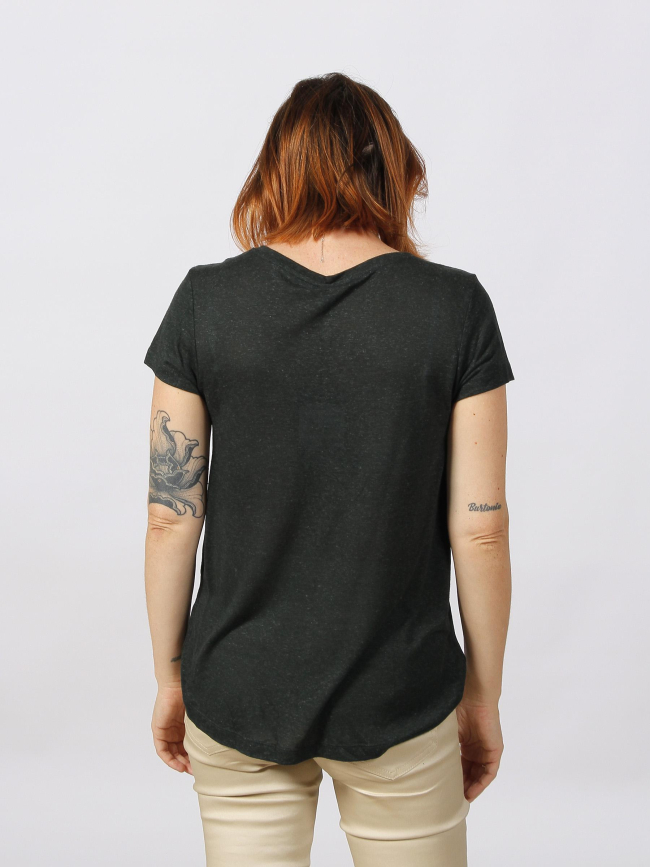 T-shirt hippi vert foncé femme - Only
