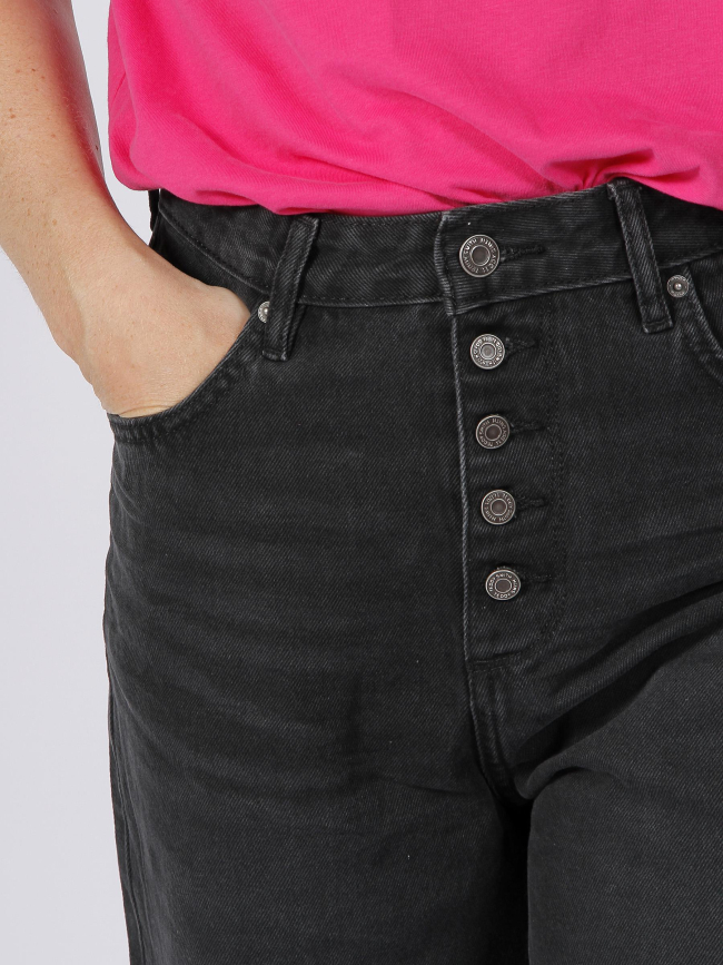 Jean wide leg electra noir fille - Teddy Smith