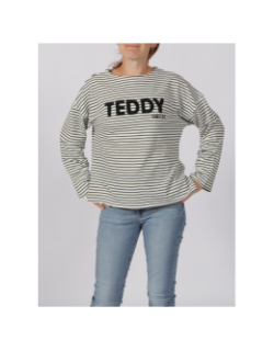 Sweat jennifer marinière blanc enfant - Teddy Smith