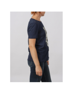 T-shirt stella motif squelette bleu marine femme - Only