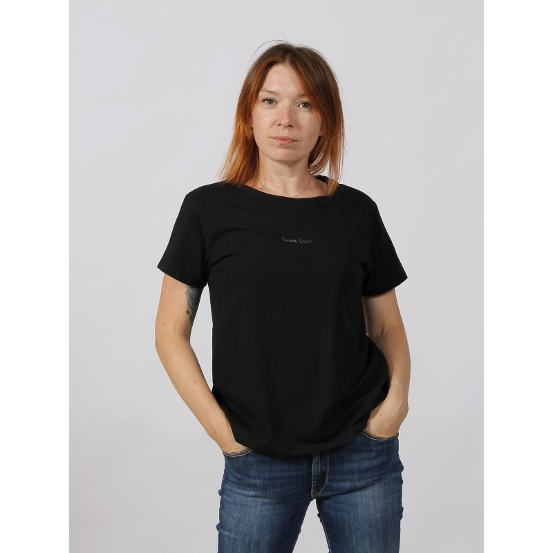 T-shirt ribelle noir femme - Teddy Smith