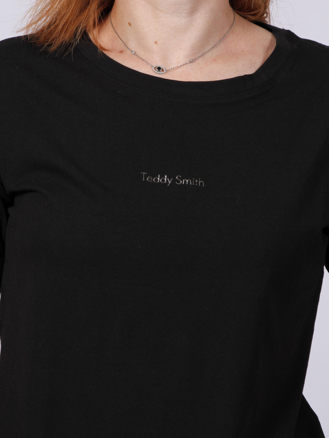 T-shirt ribelle noir femme - Teddy Smith