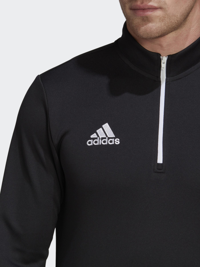 Sweat de football 1/4 zip ent22 noir homme - Adidas