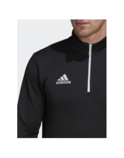 Sweat de football 1/4 zip ent22 noir homme - Adidas