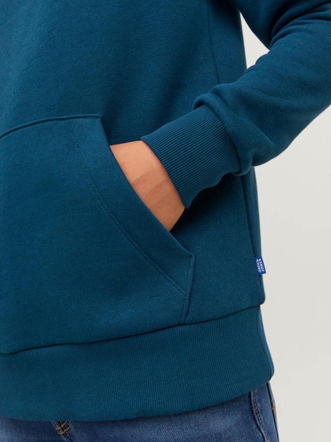 Sweat à capuche corp logo bleu garçon - Jack & Jones