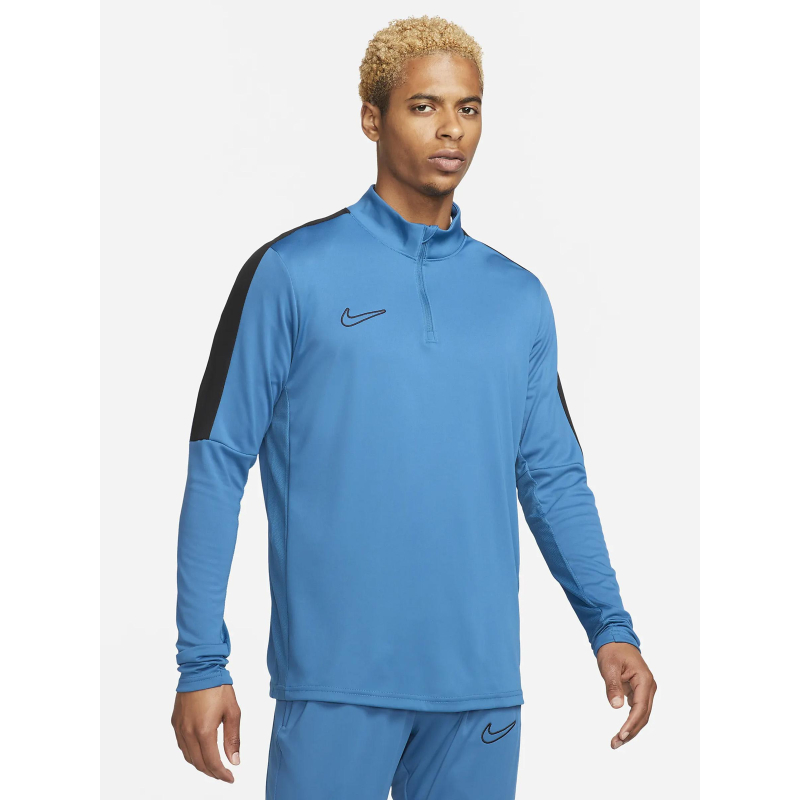 Sweat de running 1/4 zip df acd23 bleu homme - Nike