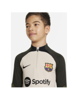 Sweat de football fc barcelone beige garçon - Nike