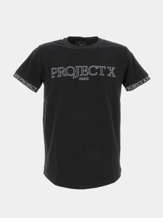 T-shirt logo brodé noir homme - Project X Paris
