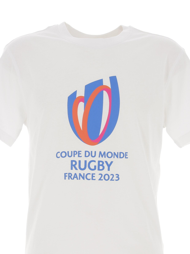 T-shirt rugby coupe du monde france 23 blanc homme - Holiprom