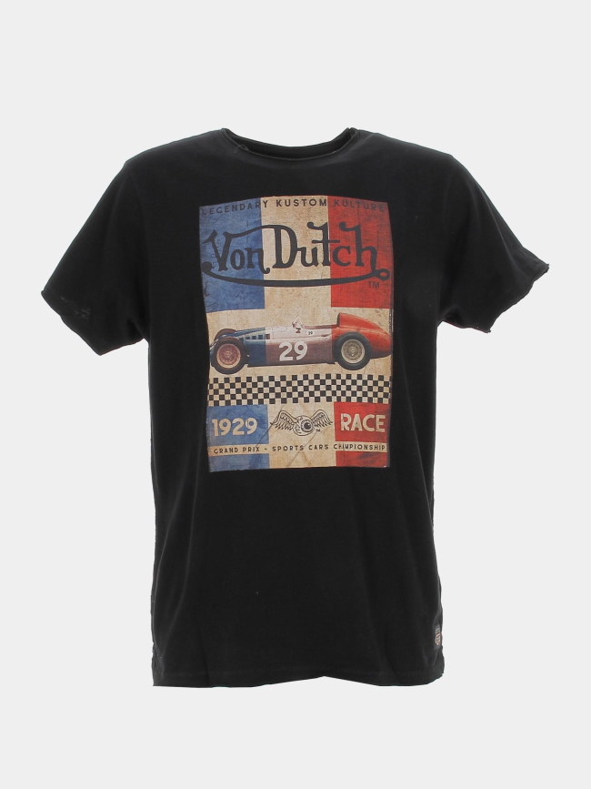 T-shirt grand prix 1929 race noir homme - Von Dutch