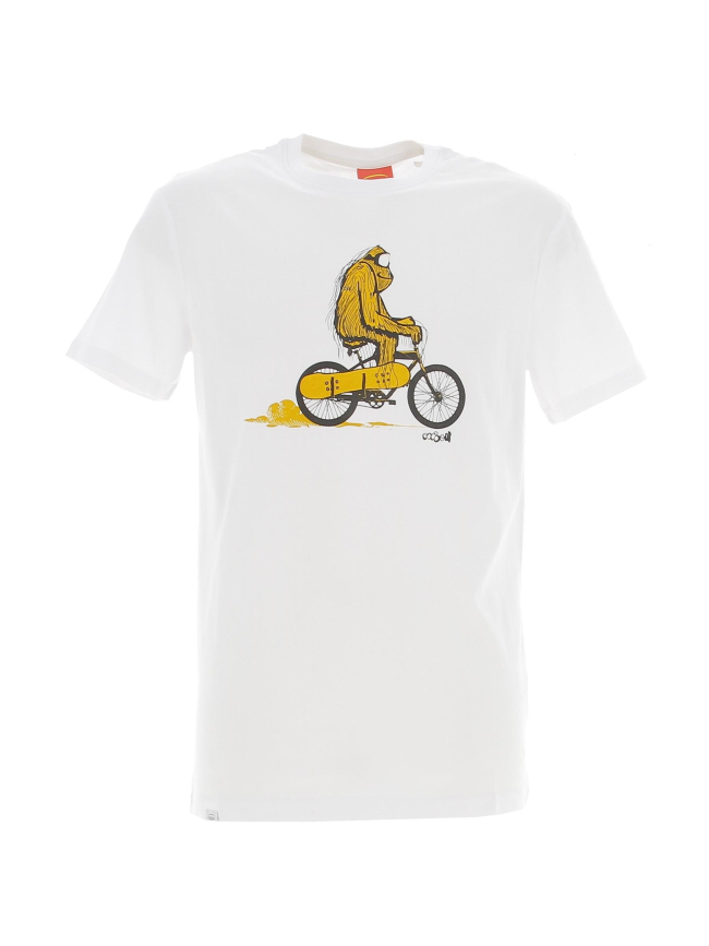 T-shirt graphique yeti blanc homme - Oxbow