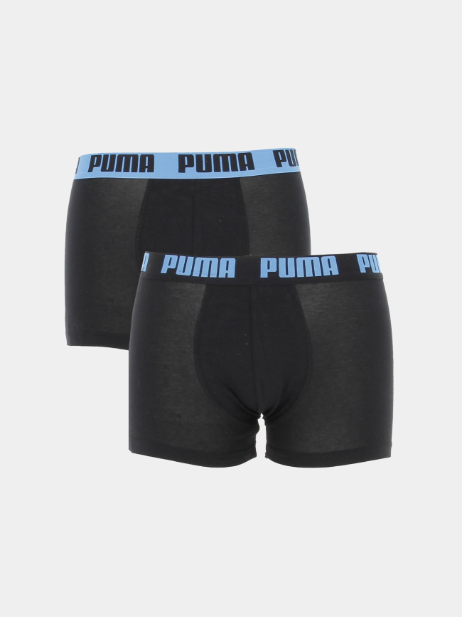 Pack 2 boxers basic bleu noir homme - Puma