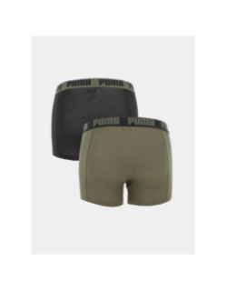 Pack 2 boxers basic noir / kaki homme - Puma
