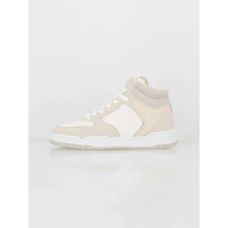 Baskets montantes swift 2 beige blanc femme - Only