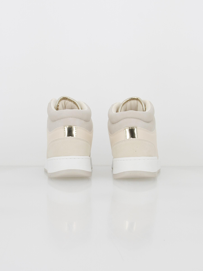 Baskets montantes swift 2 beige blanc femme - Only