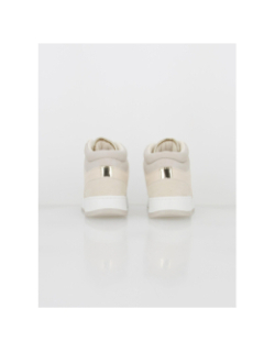 Baskets montantes swift 2 beige blanc femme - Only