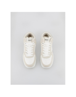 Baskets montantes swift 2 beige blanc femme - Only