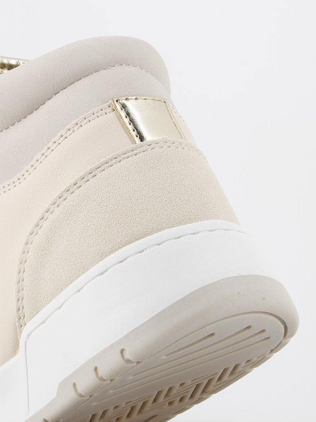 Baskets montantes swift 2 beige blanc femme - Only