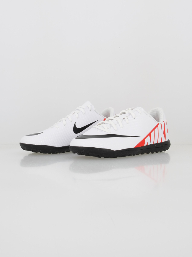 Chaussures de football vapor 15 club tf blanc enfant - Nike