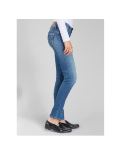 Jean taille mi-haute slim bleu femme - Le Temps Des Cerises
