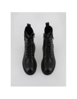 Boots à lacets uni noir femme - Xti