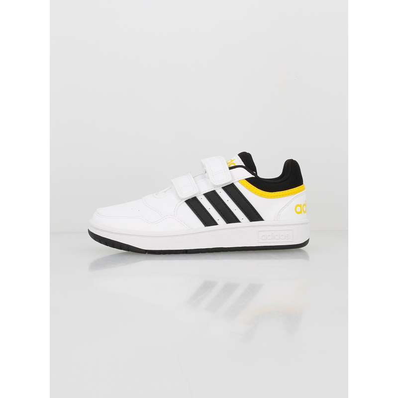 Baskets basses hoops 3.0 cf blanc garçon - Adidas