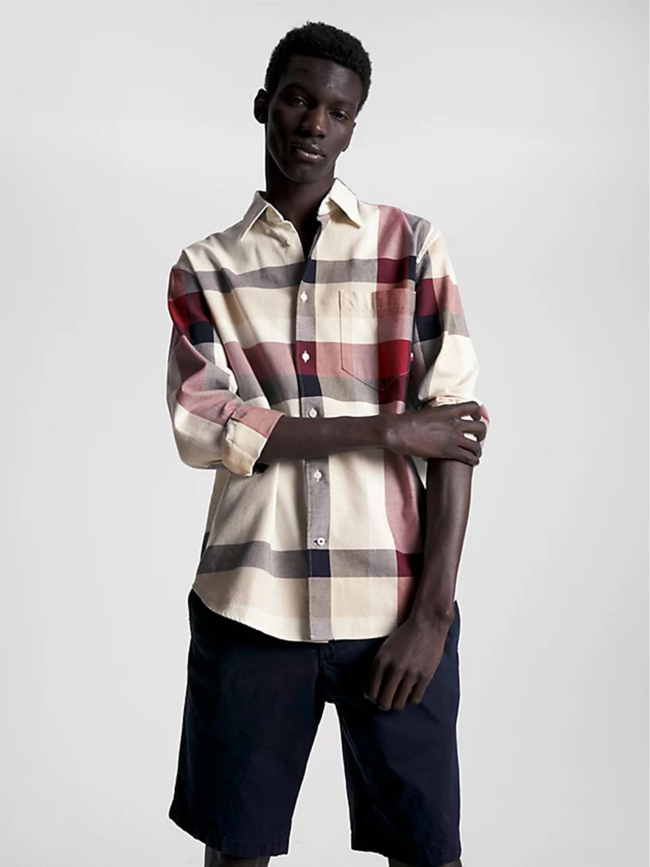 Chemise placed global multicolore homme - Tommy Hilfiger