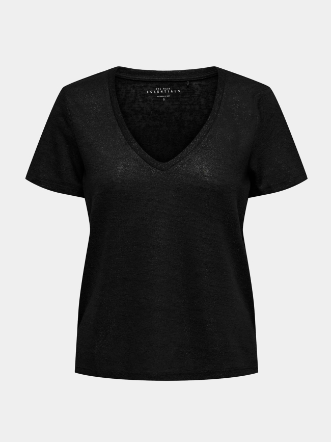 T-shirt tanja essential uni noir femme - Only