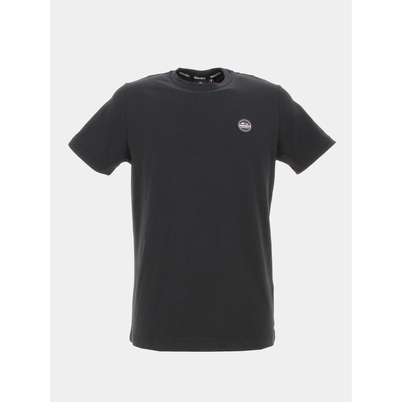T-shirt monaco back print noir homme - Helvetica
