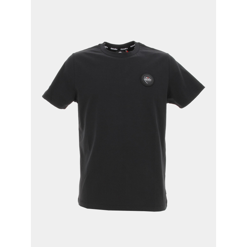 T-shirt ajaccio logo badge noir homme - Helvetica