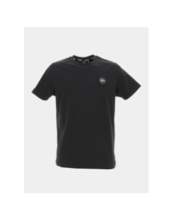 T-shirt ajaccio logo badge noir homme - Helvetica