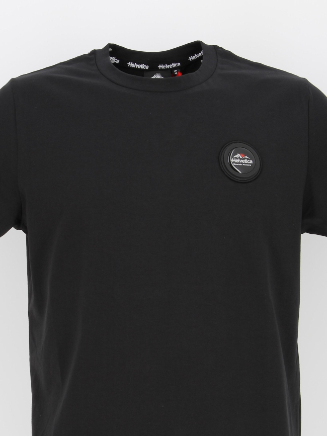 T-shirt ajaccio logo badge noir homme - Helvetica