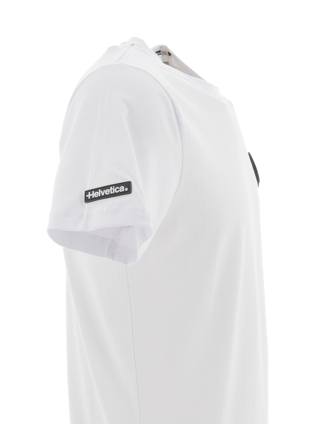 T-shirt ajaccio logo badge blanc homme - Helvetica