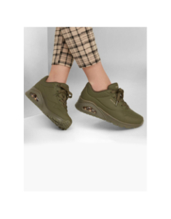 Baskets à bulle stand on air kaki femme - Skechers