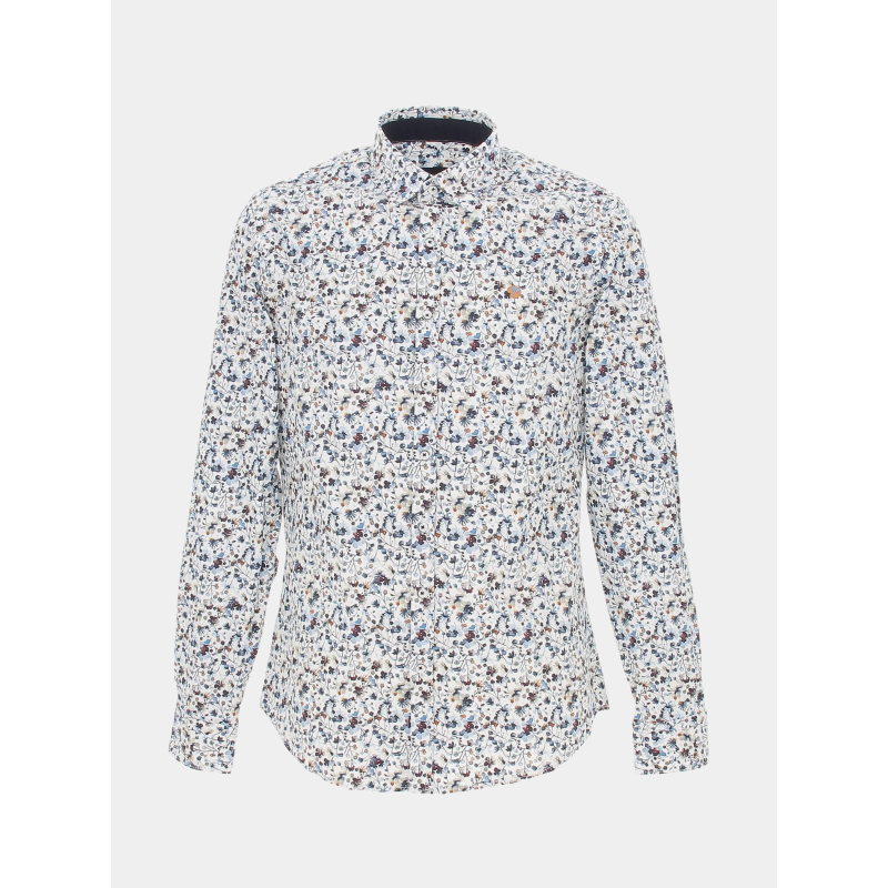Chemise à fleurs lucky bleu homme - Benson & Cherry