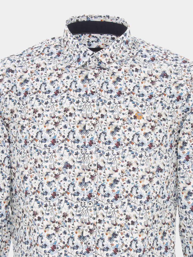 Chemise à fleurs lucky bleu homme - Benson & Cherry