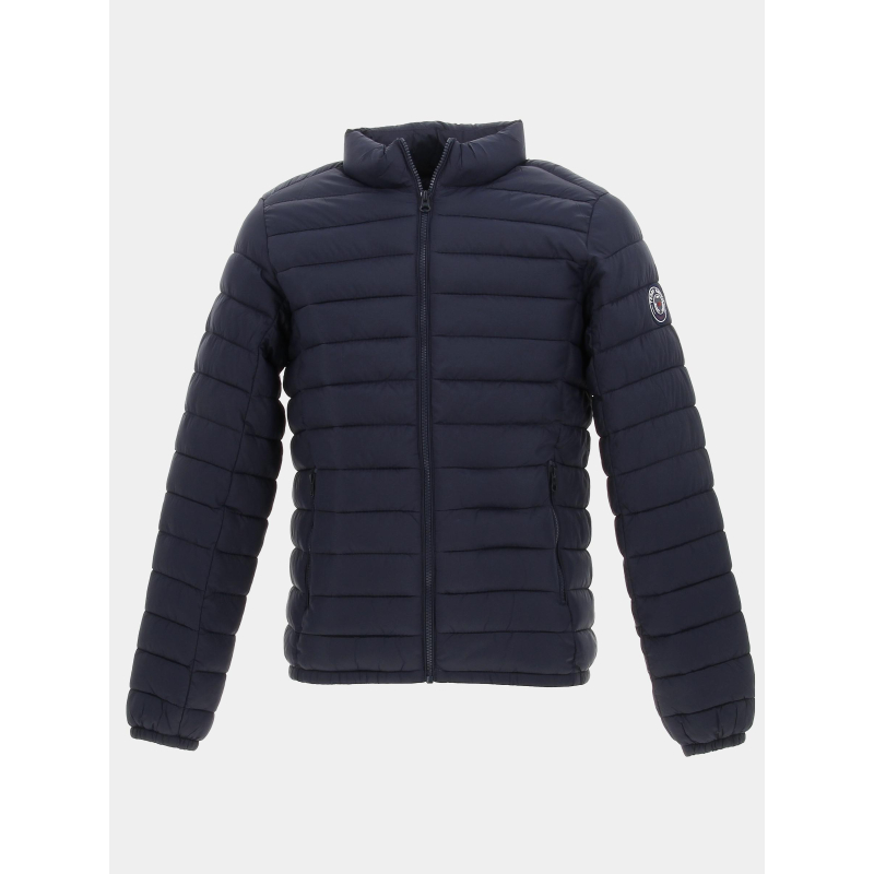 Doudoune blight logo badge uni bleu marine homme - Teddy Smith