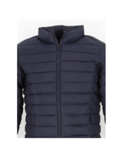 Doudoune blight logo badge uni bleu marine homme - Teddy Smith