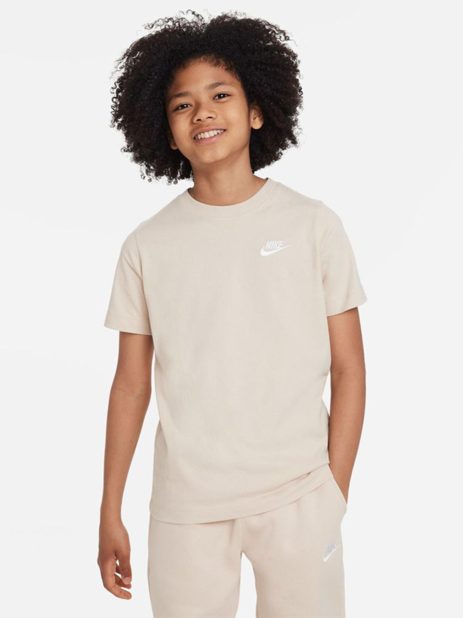 T-shirt nsw futura logo brodé beige enfant - Nike