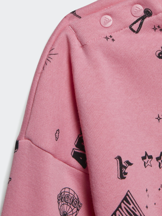 Survêtement bluv q3 rose enfant - Adidas