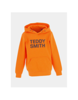 Sweat à capuche siclass orange garçon - Teddy Smith