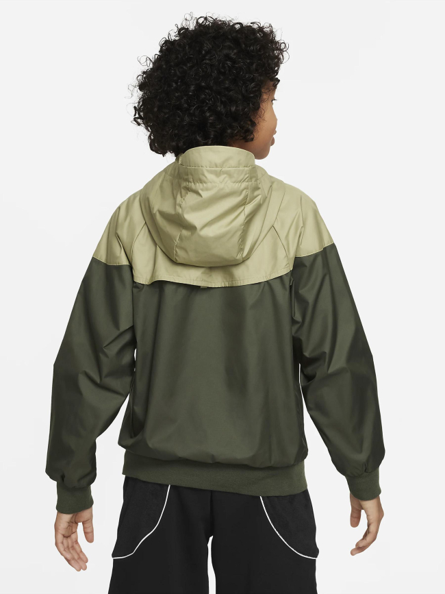 Veste légère imperméable nsw widerunner vert garçon - Nike