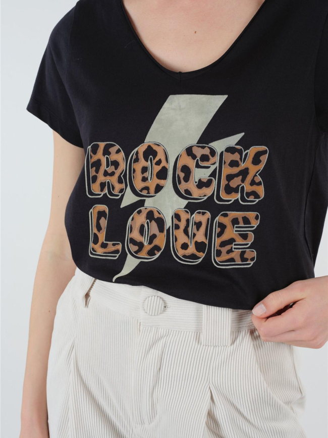 T-shirt keiki rock love noir femme - Deeluxe